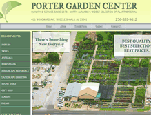 Tablet Screenshot of portergardencenter.com